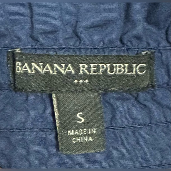 Banana Republic, Off-Shoulder Navy Cotton Midi Dress with Tie Belt, Size S - Picture 13 of 13